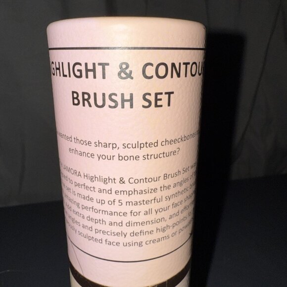 Lamora 4 Piece Highlight & Contour Makeup Brush Set New in Box - Picture 5 of 10